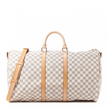 Louis Vuitton Damier Azur Keepall Bandouliere 55 1 of 9
