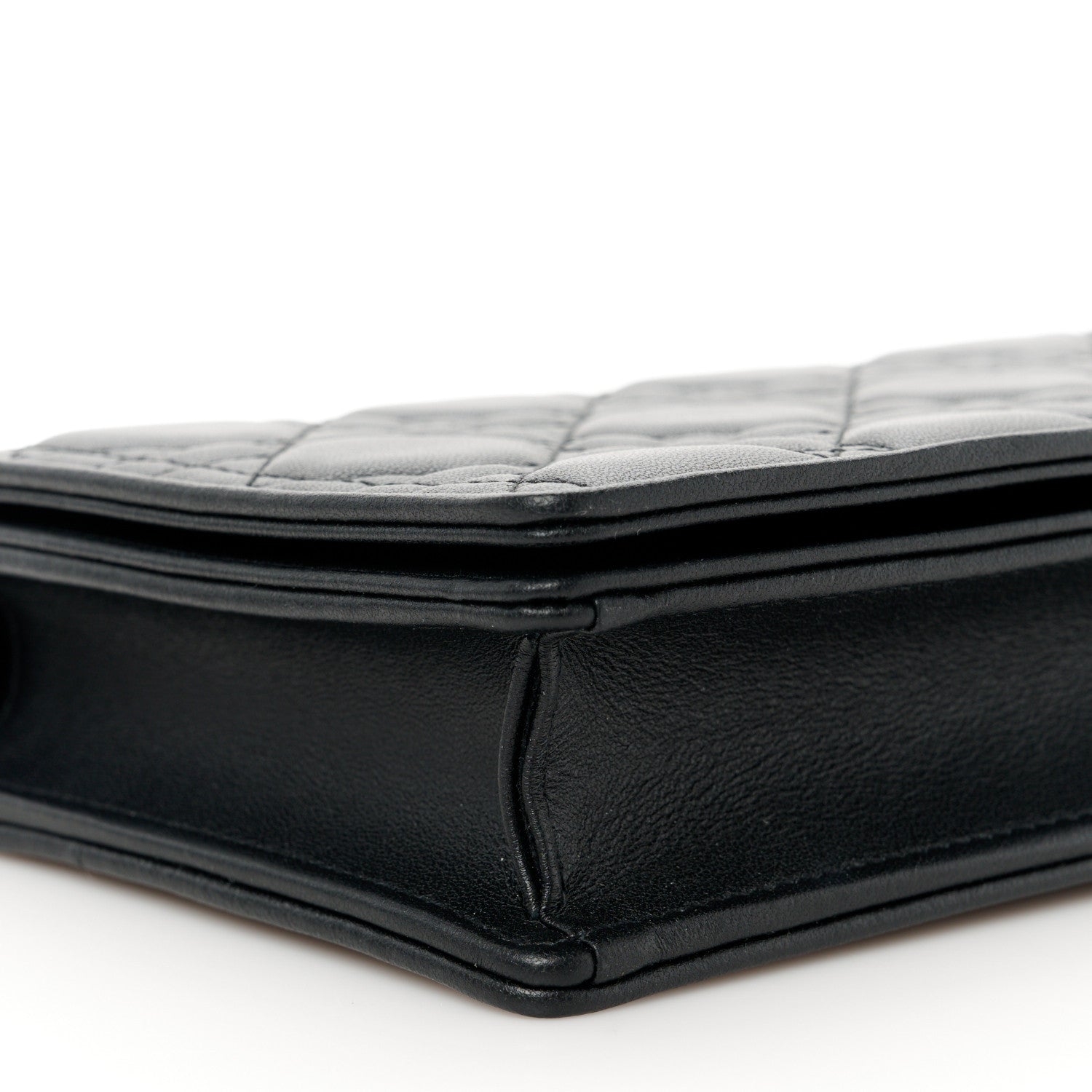 Christian Dior Lambskin Cannage Lady Dior Pouch Black 15 of 16