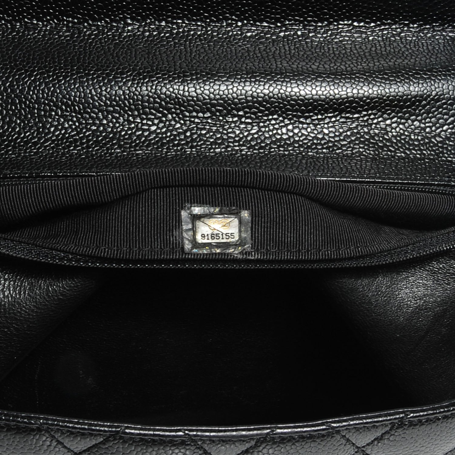 Chanel Caviar Kelly Jumbo Flap Bag Black 7 of 7
