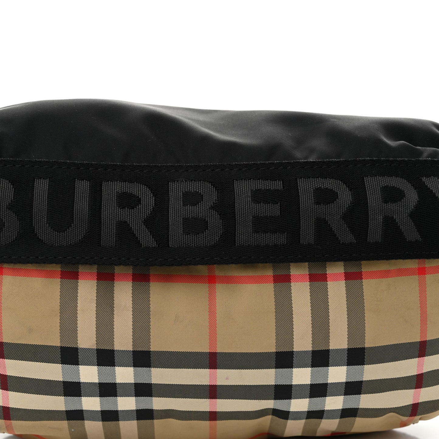 Nylon Vintage Check Sonny Bum Bag Archive Beige Black