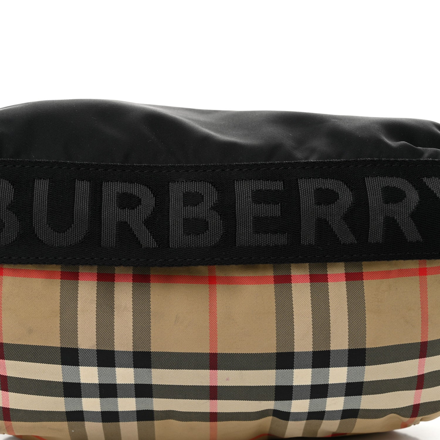 Burberry Nylon Vintage Check Sonny Bum Bag Archive Beige Black 7 of 10
