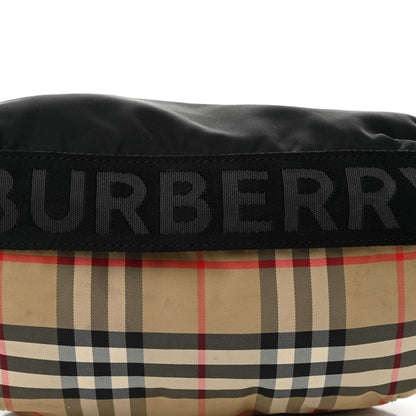 Burberry Nylon Vintage Check Sonny Bum Bag Archive Beige Black 7 of 10