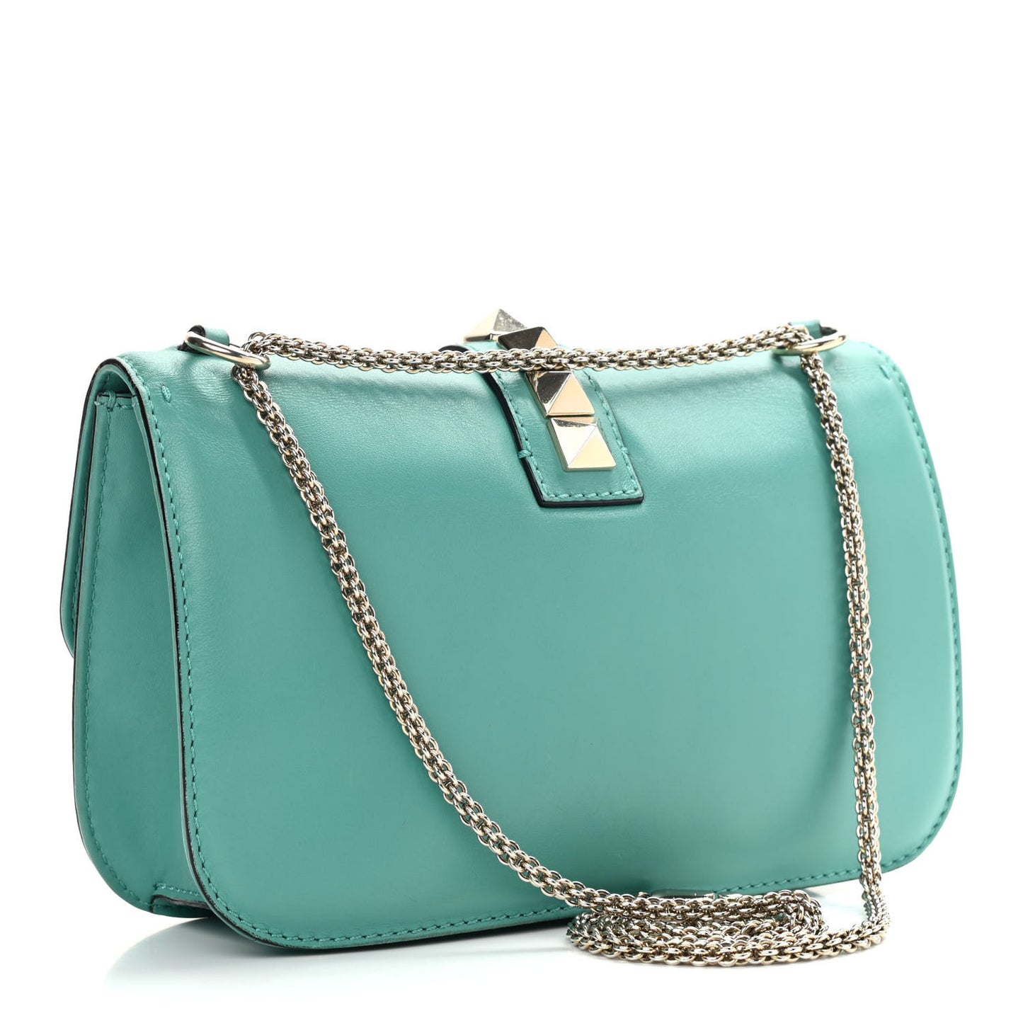 Vitello Medium Glam Lock Rockstud Flap Colibri
