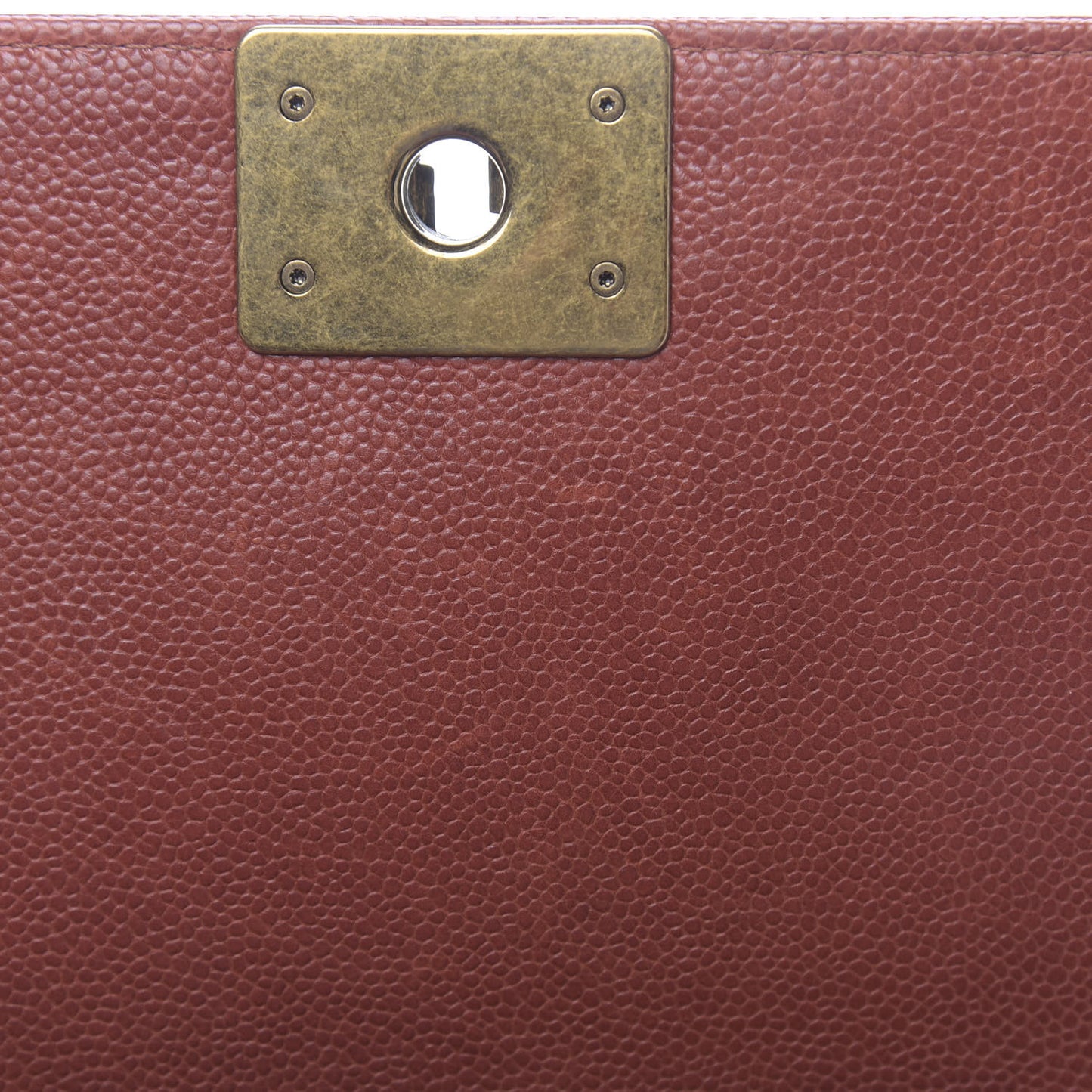 Caviar Quilted Medium Boy Flap Dark Orange