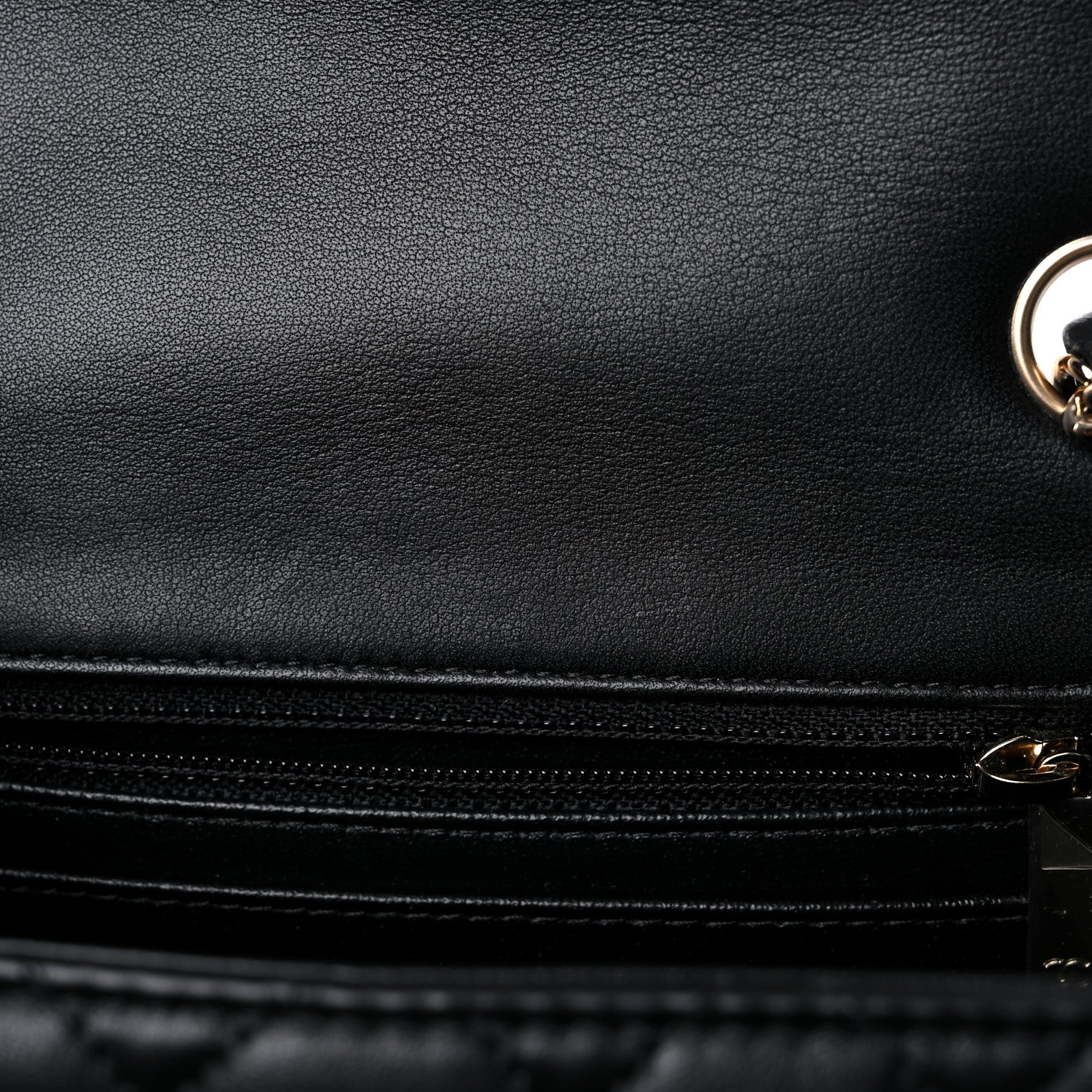 Chanel Lambskin Quilted Mini Square Flap Black 14 of 17