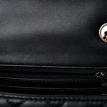 Chanel Lambskin Quilted Mini Square Flap Black 14 of 17