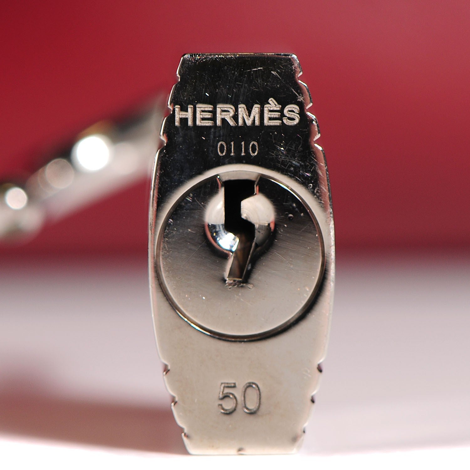 Hermes Veau Sikkim Kelly Relax 50 Rouge H 13 of 21