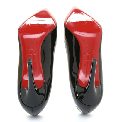 Christian Louboutin Patent Pigalle 100 Pumps 38 Black 6 of 11