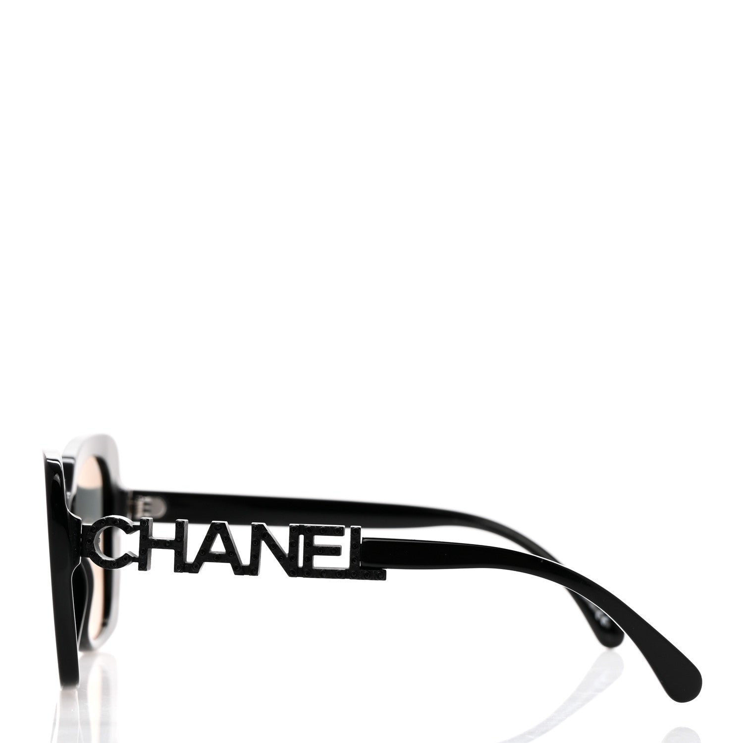 Chanel Acetate Strass Square Sunglasses 5422-B Black 3 of 8