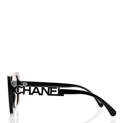 Chanel Acetate Strass Square Sunglasses 5422-B Black 3 of 8