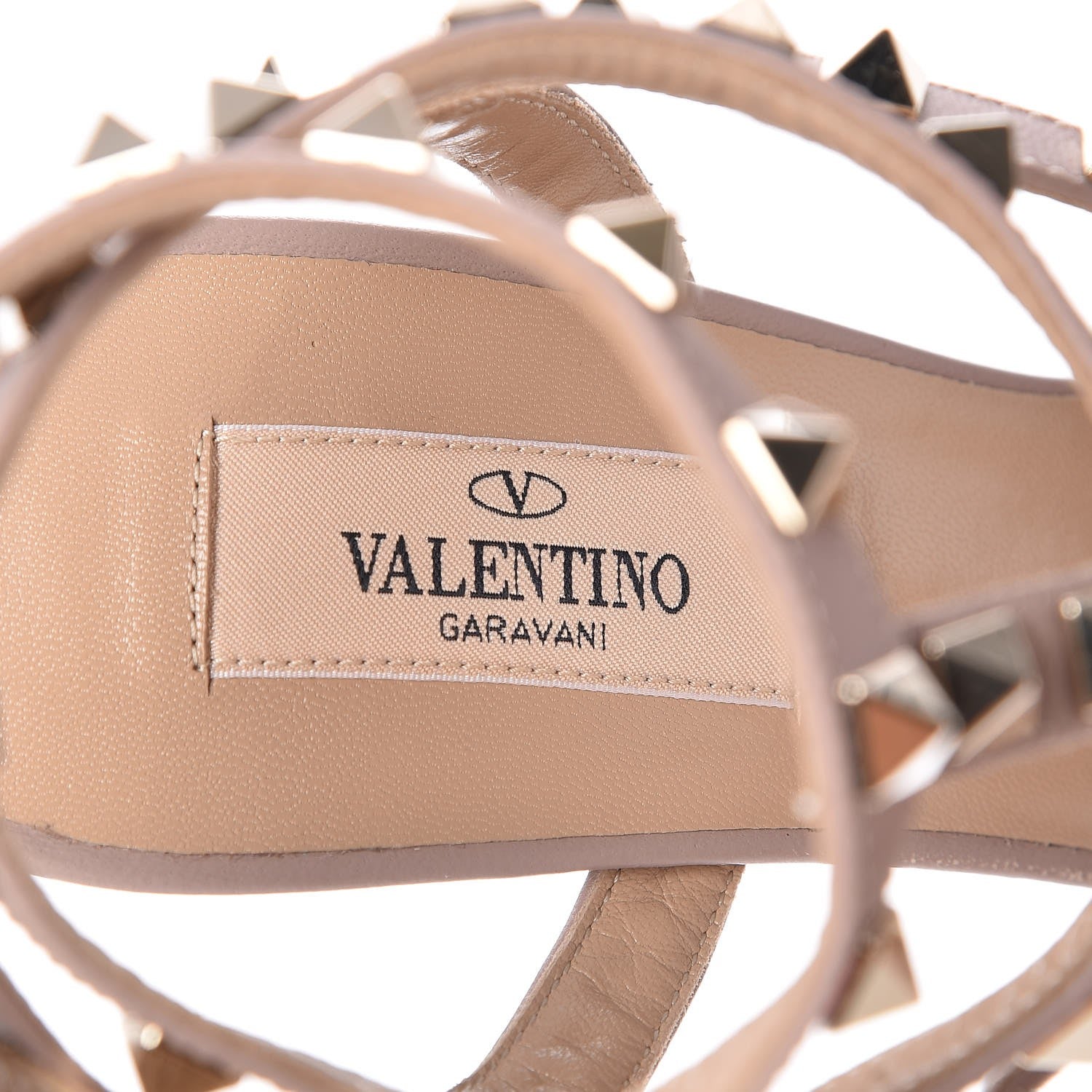Valentino Garavani Patent Rockstud Ankle Strap 65mm Pumps 38 Skin Sorbet Poudre 7 of 8