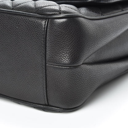 Chanel Caviar Quilted Medium Rock In Rome Single Flap Black 10 of 12