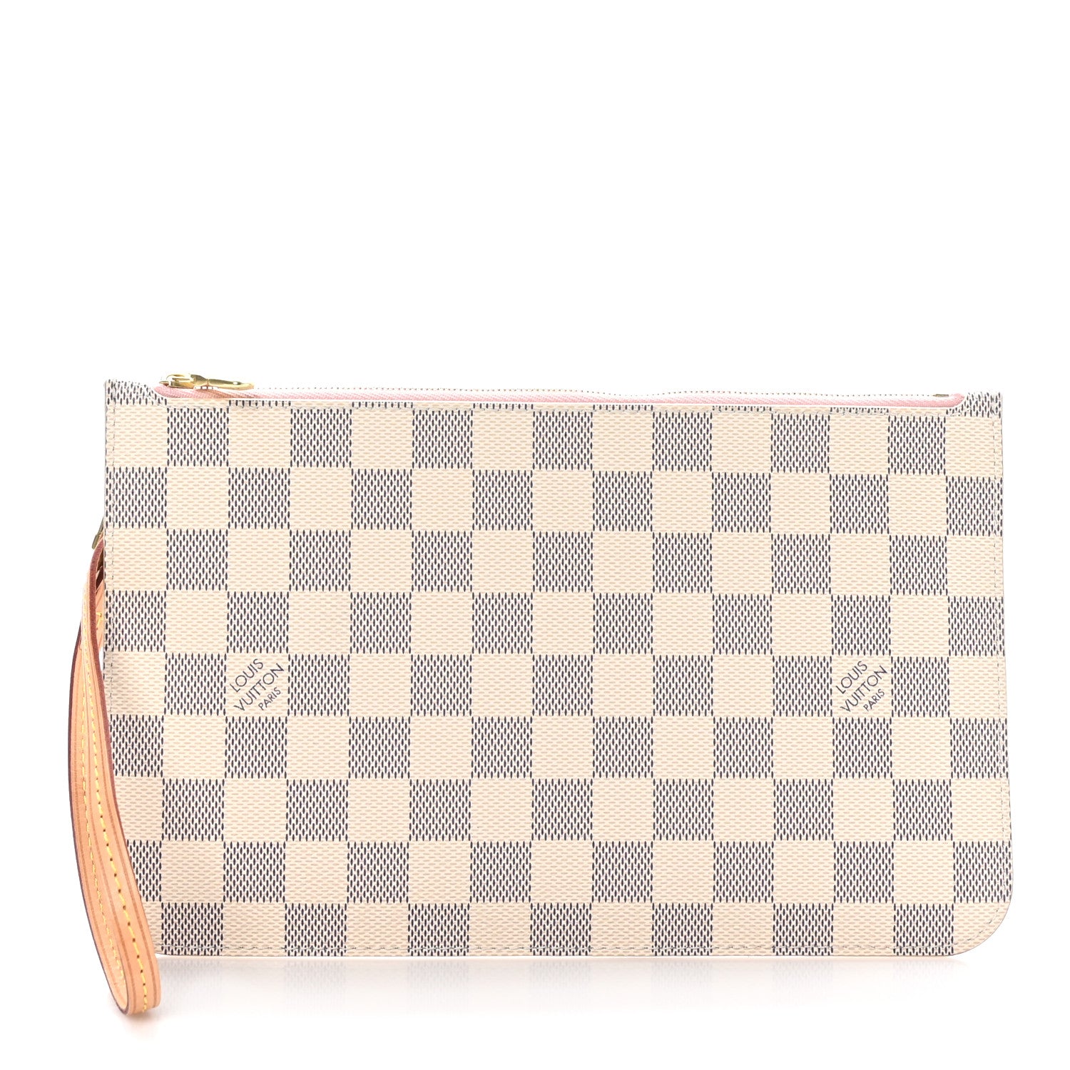 Louis Vuitton Damier Azur Neverfull MM GM Pochette Rose Ballerine 1 of 7