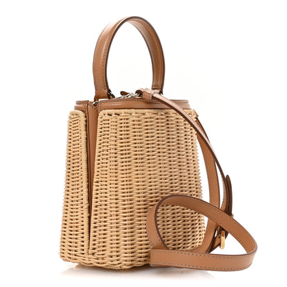 Prada Wicker Mini Panier Bag Natural 3 of 10
