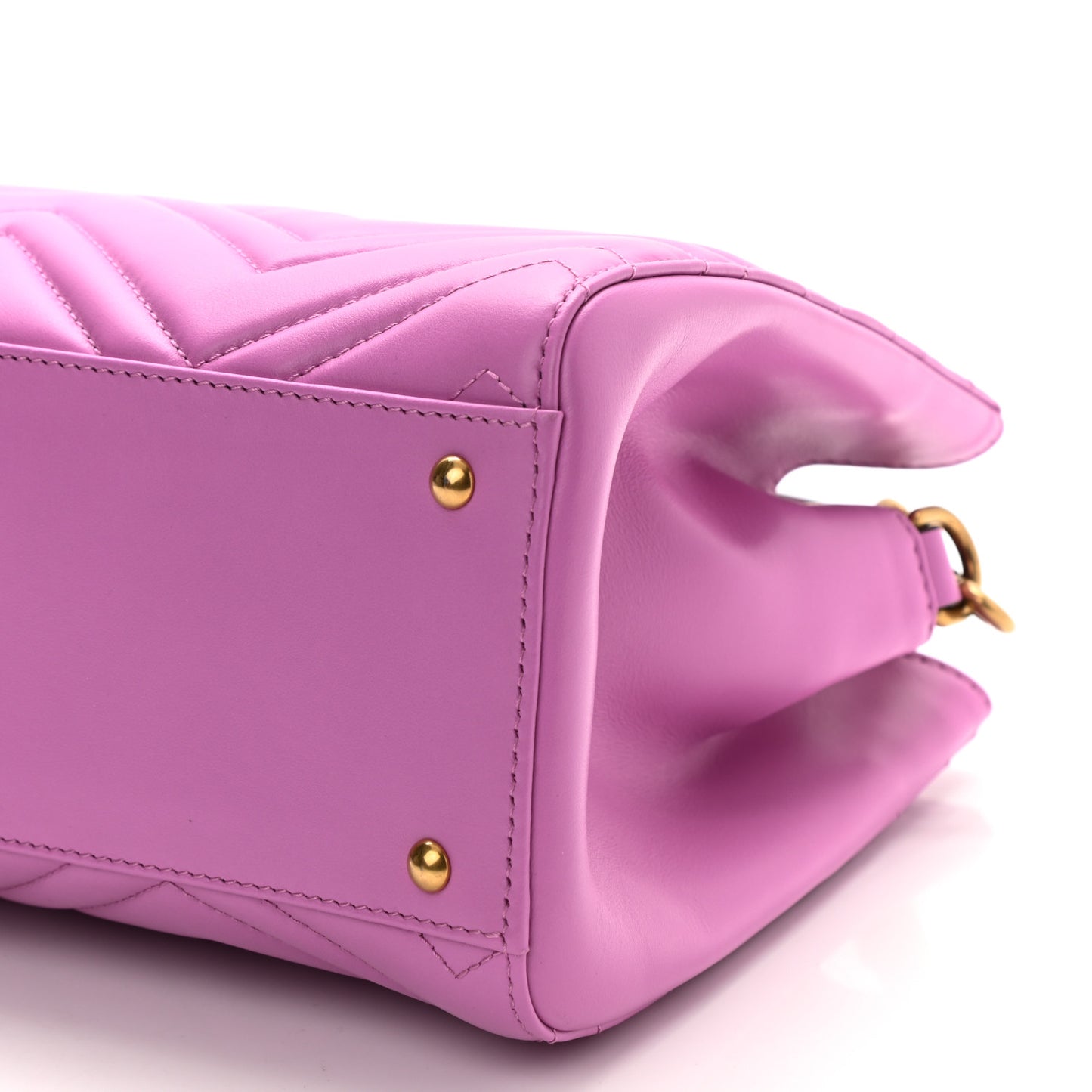 Calfskin Matelasse Small GG Marmont Tote Candy Mousse