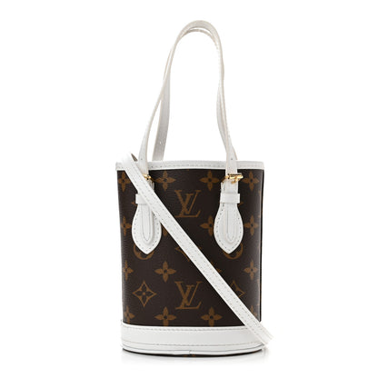 Louis Vuitton Monogram LV Match Nano Bucket Bag White 1 of 9
