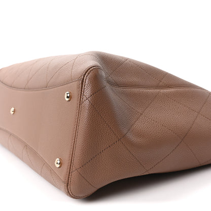 Chanel Grained Calfskin Maxi Shopping Bag Brown 11 of 12