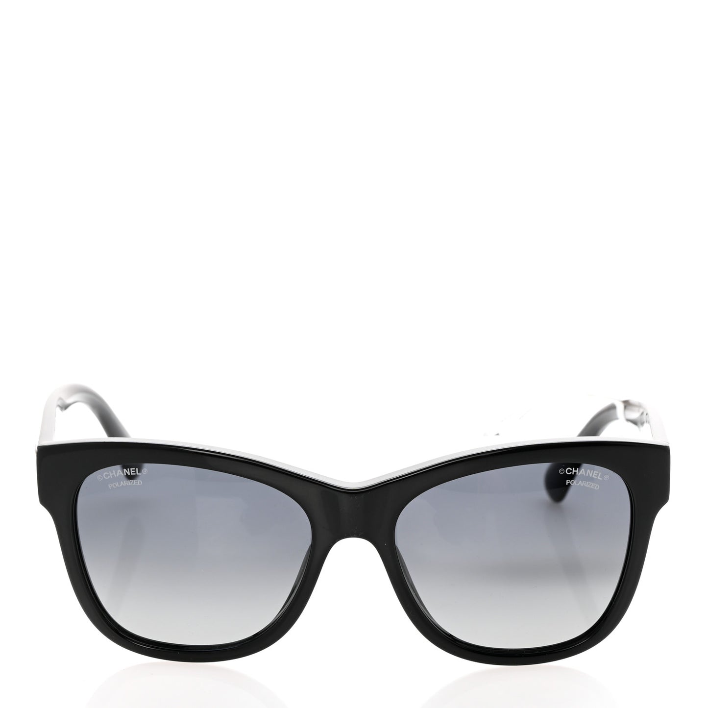 Acetate Polarized Square CC Sunglasses 5380 Black