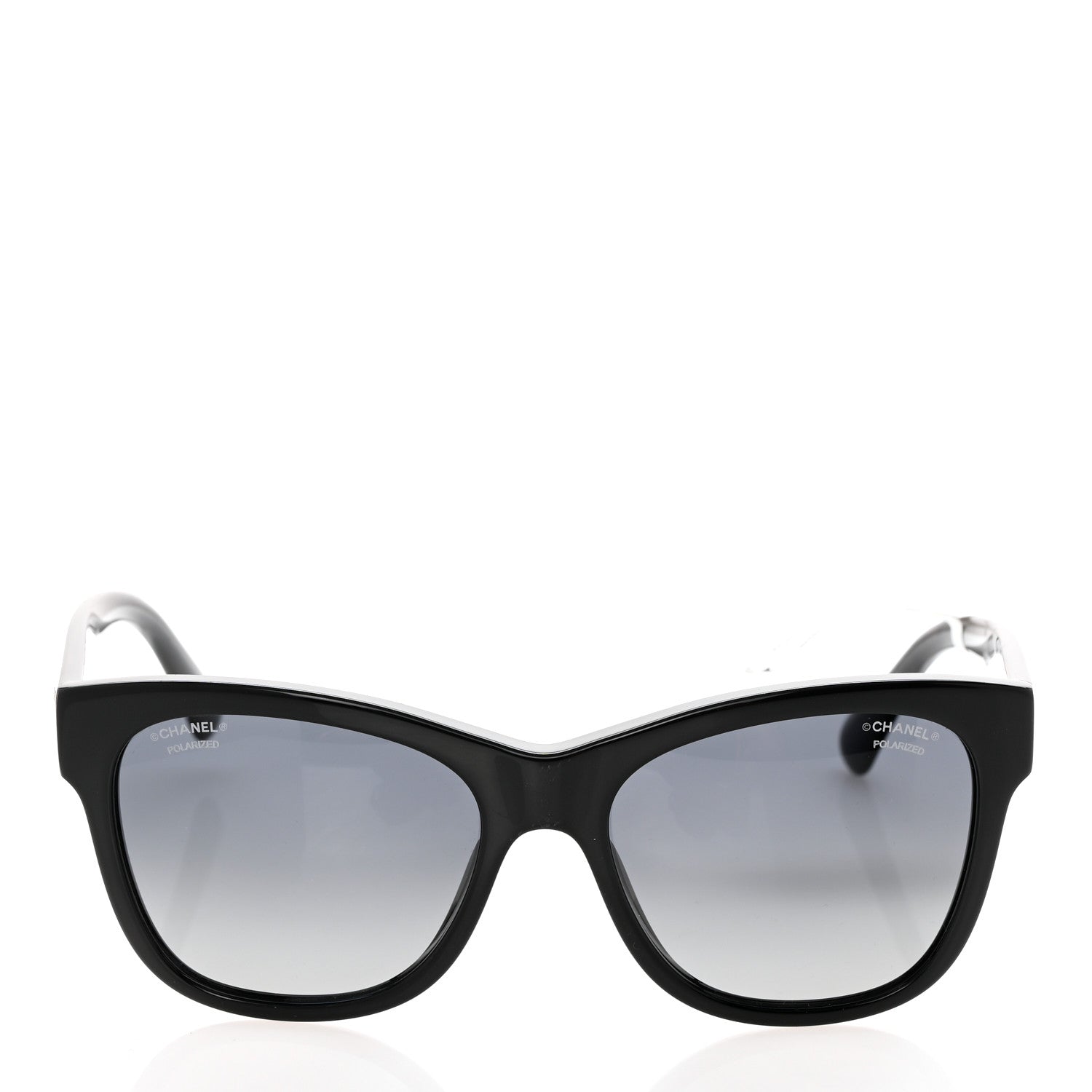 Chanel Acetate Polarized Square CC Sunglasses 5380 Black 2 of 9