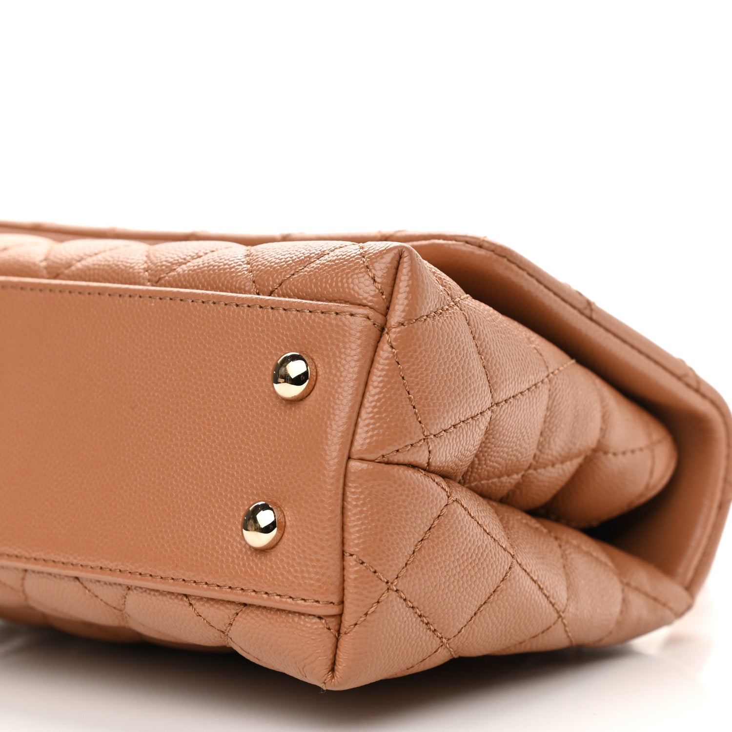 Chanel Caviar Quilted Mini Coco Handle Flap Brown 17 of 20