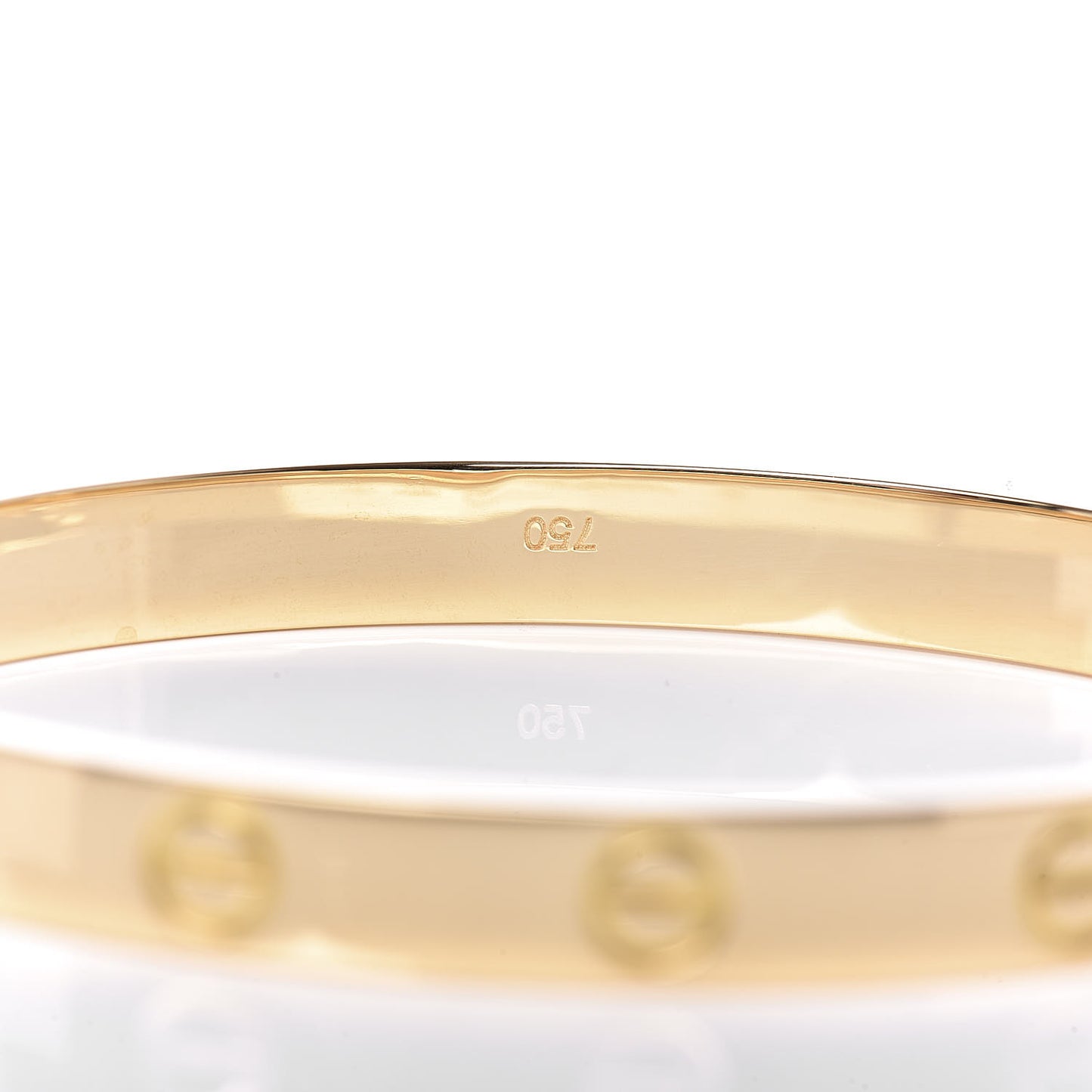 18K Yellow Gold LOVE Bracelet 17