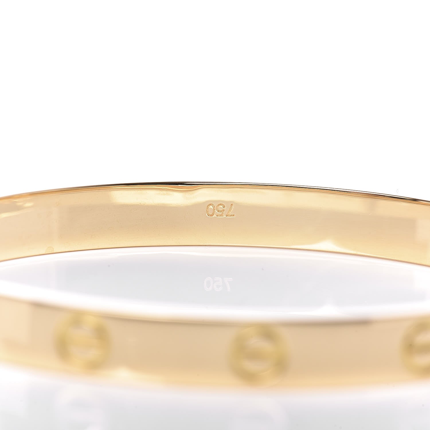 Cartier 18K Yellow Gold LOVE Bracelet 17 5 of 6