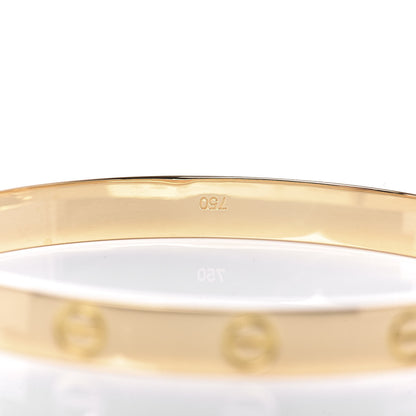Cartier 18K Yellow Gold LOVE Bracelet 17 5 of 6