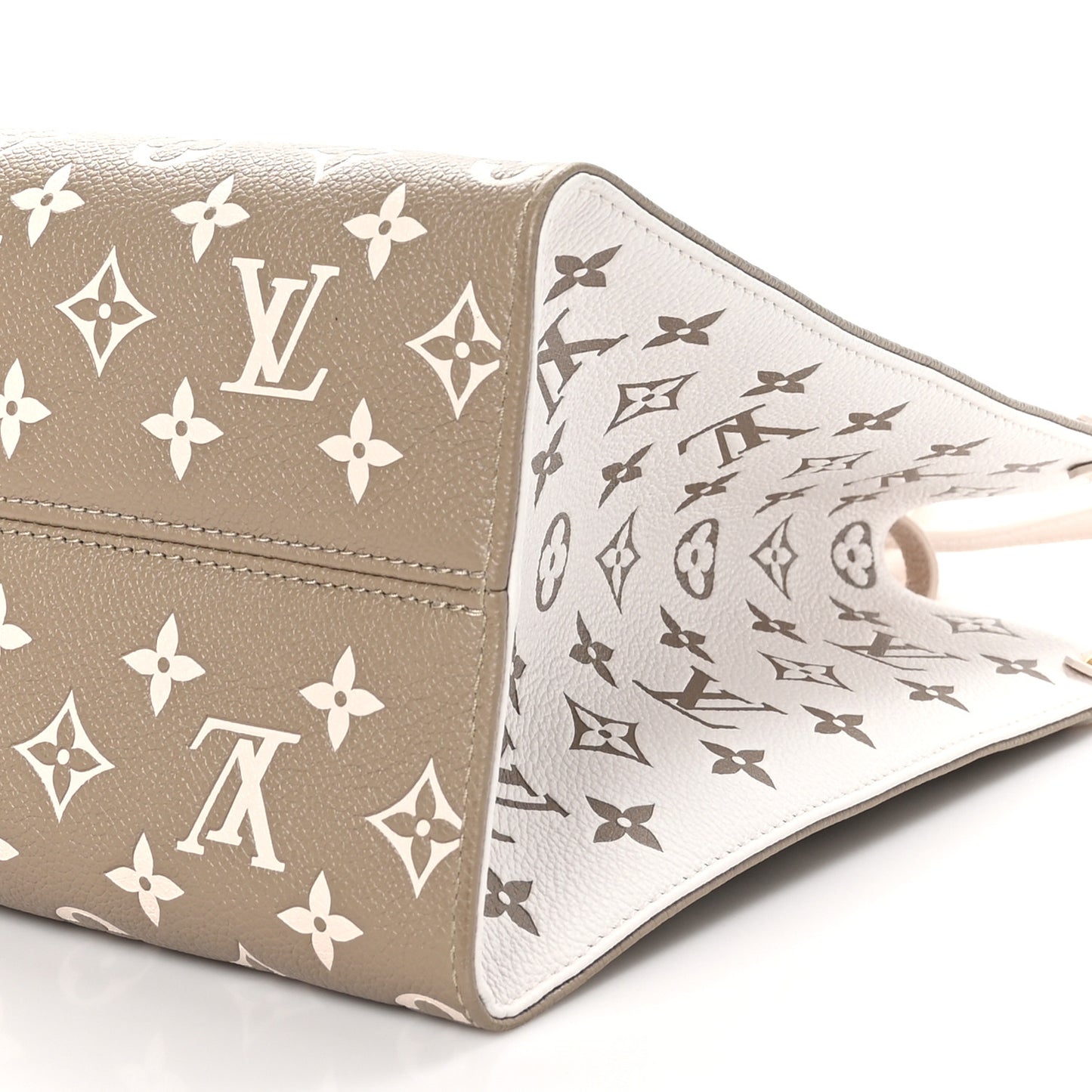Empreinte Monogram Spring In The City Onthego MM Kaki Beige Cream