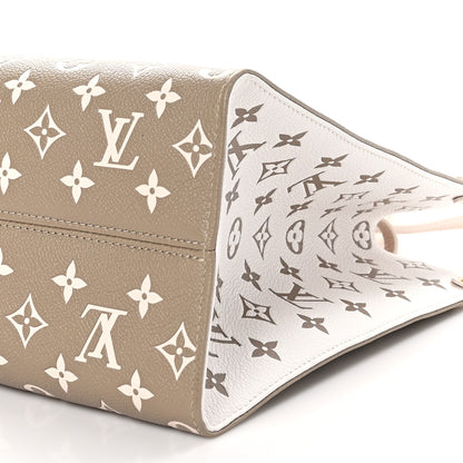 Louis Vuitton Empreinte Monogram Spring In The City Onthego MM Kaki Beige Cream 9 of 9