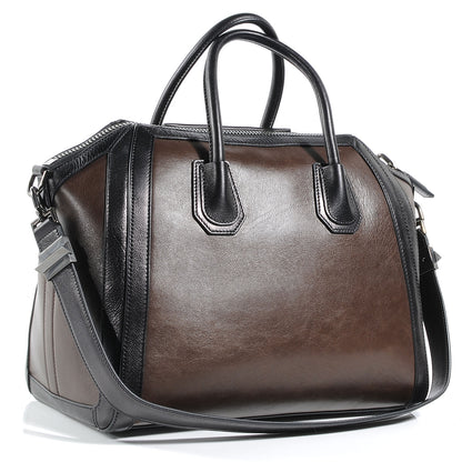 Givenchy Calfskin Medium Bi-Color Antigona Brown Black 3 of 7