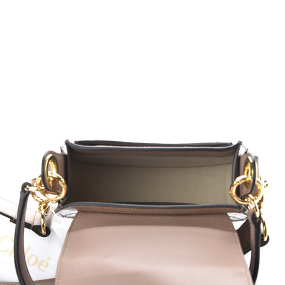 Chloe Calfskin Crocodile Embossed Small Tess Bag Woodrose 5 of 9