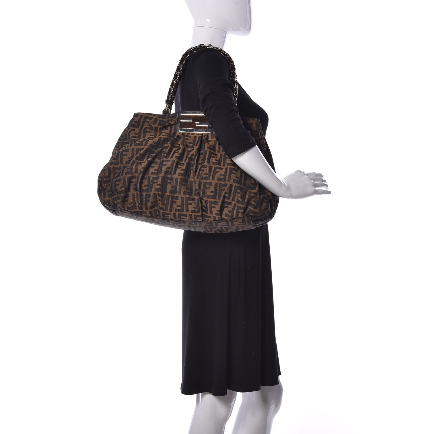 Fendi Zucca Mia Tote Tobacco 2 of 8