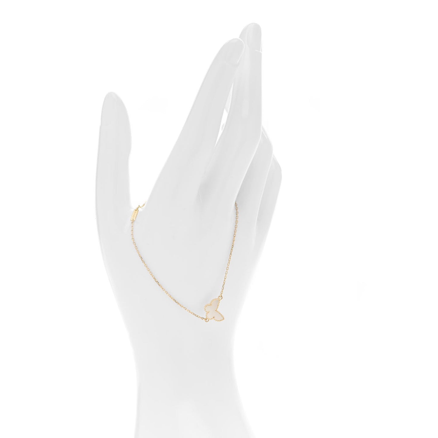 18K Yellow Gold Mother of Pearl Sweet Alhambra Butterfly Bracelet
