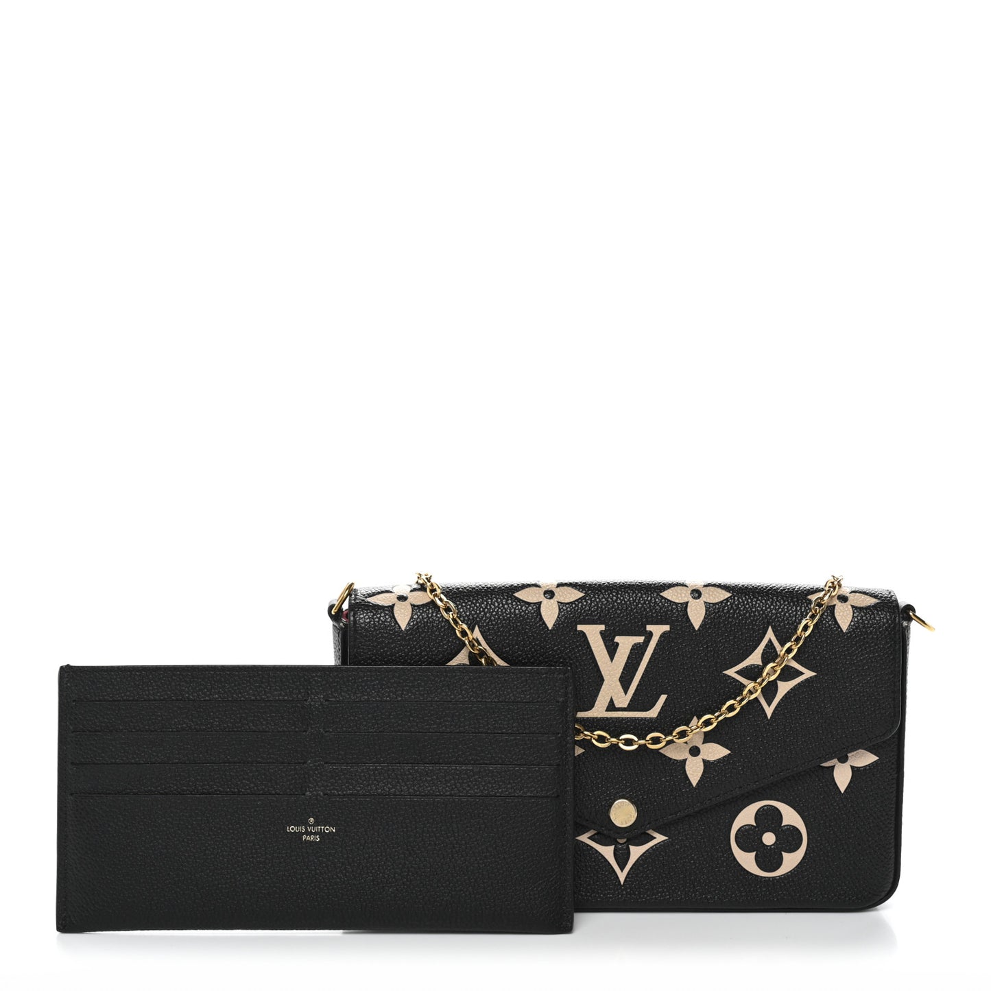 Empreinte Monogram Giant Felicie Pochette Black Beige