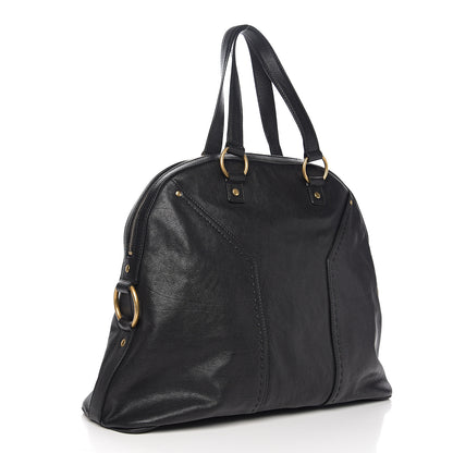 Saint Laurent Calfskin Oversized Muse Black 2 of 11
