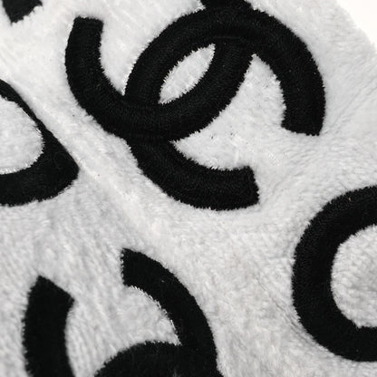 Chanel Terry Cotton Logo CC Visor Ecru White 15 of 16