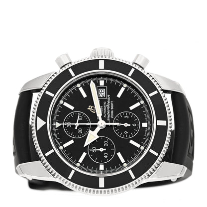 Breitling Stainless Steel Rubber 46mm Superocean Heritage II Chronograph Automatic Watch Black A13320 2 of 5