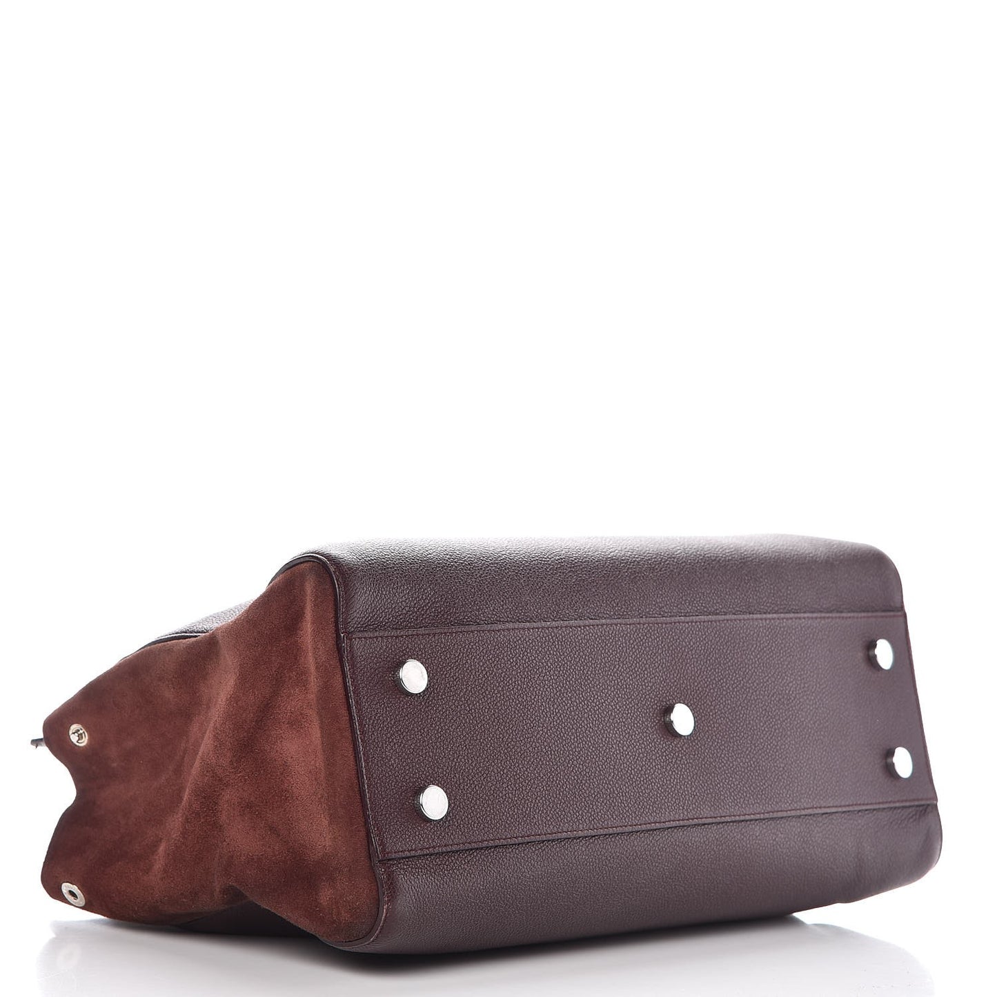 Grained Calfskin Suede Medium Cabas Rive Gauche Amaranto
