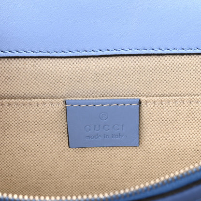 Gucci Calfskin Bamboo Web Embroidered Medium Dionysus Top Handle Bag Light Blue 6 of 10