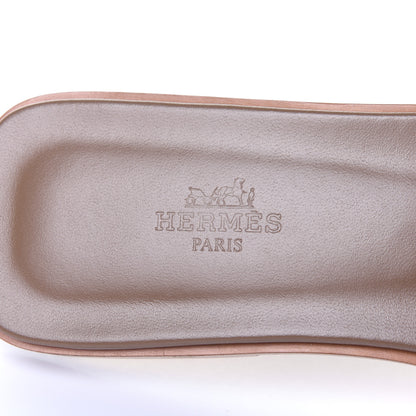 Hermes Denim Canvas Oran Sandals 39 Bleu Clair 9 of 11