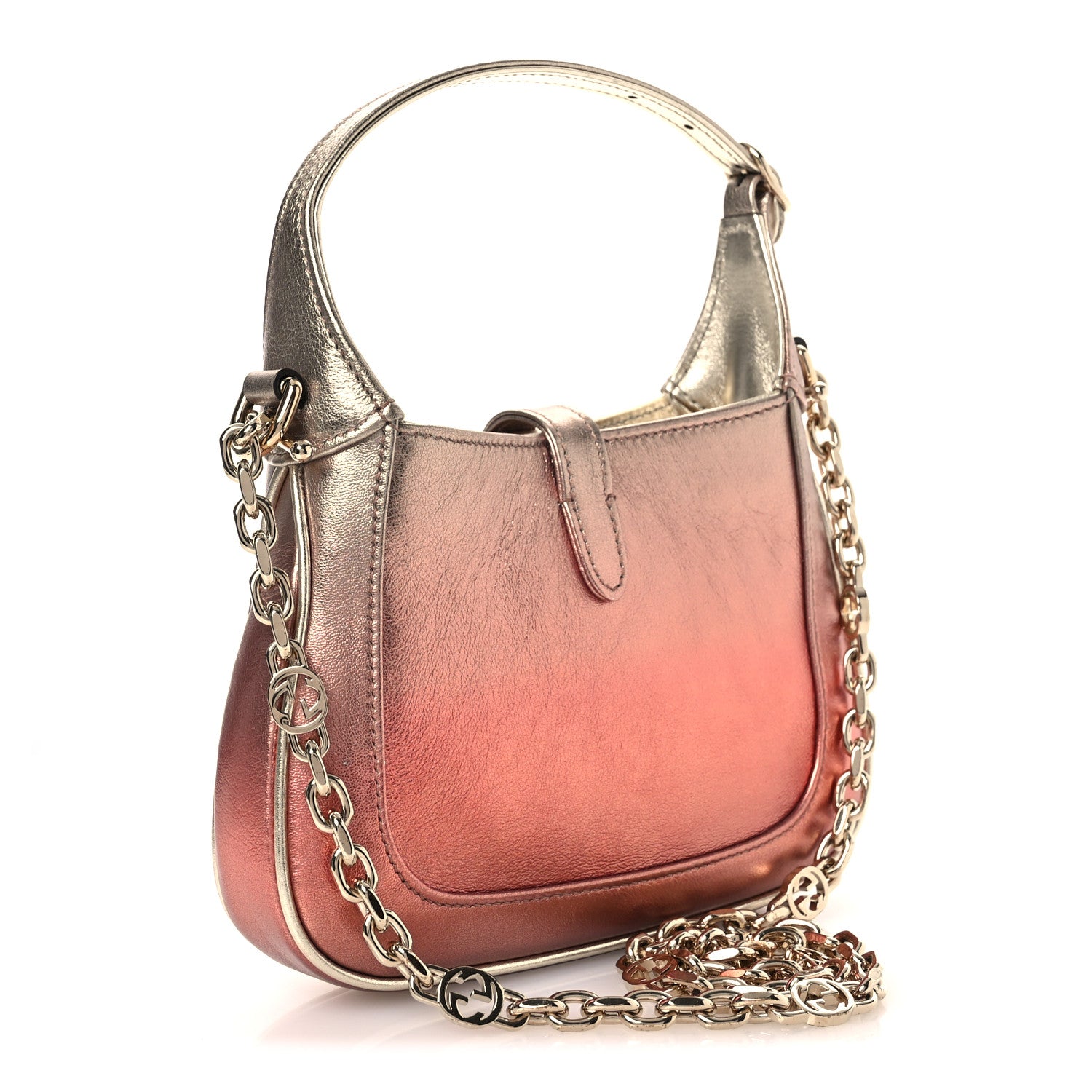 Gucci Metallic Faded Nappa Mini Jackie 1961 Copper 3 of 12