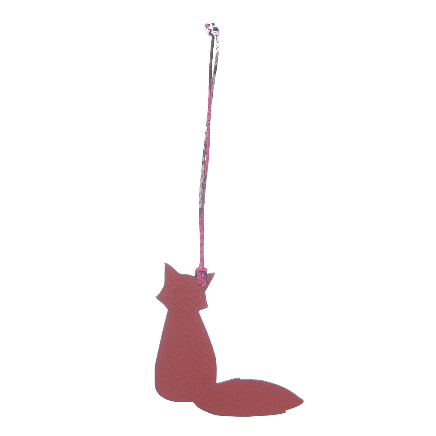 Togo Epsom Petit H Fox Bag Charm Rouge Vif Ebene