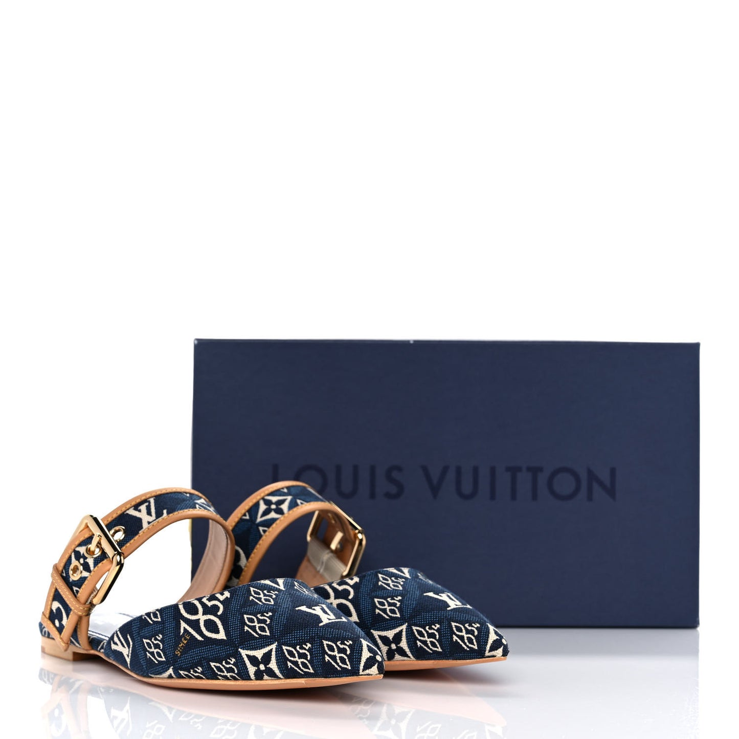 Since 1854 Sofia Flat Mule 36 Blue