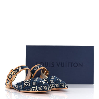 Louis Vuitton Since 1854 Sofia Flat Mule 36 Blue 9 of 9
