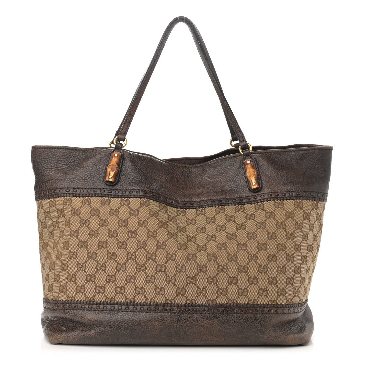 Gucci Monogram Medium Laidback Crafty Tote Dark Brown 1 of 15