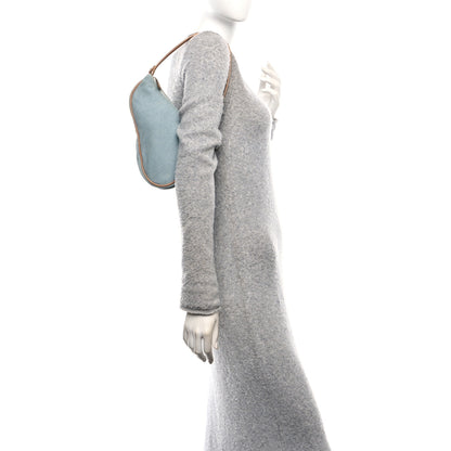 Christian Dior Denim Mini Saddle Pochette Blue 2 of 13