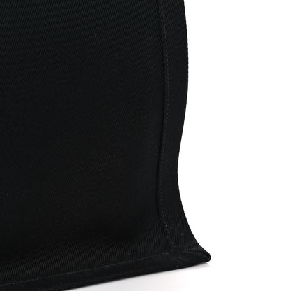 Saint Laurent Linen Calfskin Rive Gauche Tote Black 10 of 11