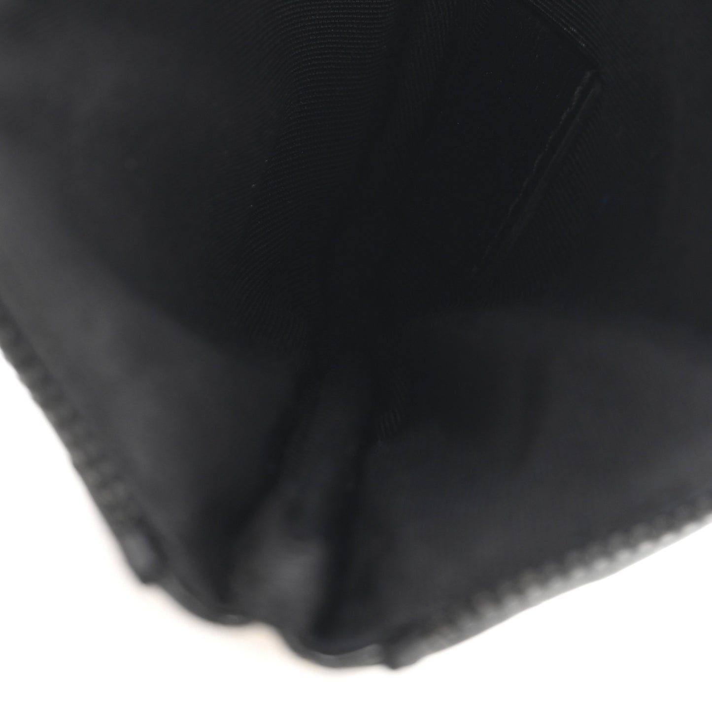Patent Chevron Quilted Small Reissue Cosmetic Case So Black