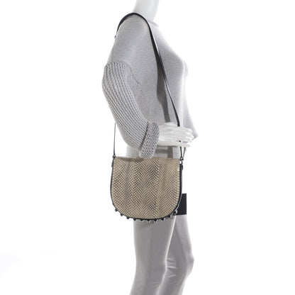 Alexander Wang Python Lia Sling Black Silver Hardware 2 of 8
