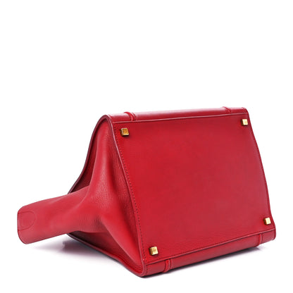 Celine Baby Grained Calfskin Medium Phantom Luggage Carmin 3 of 12